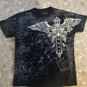 Affliction type shirt size L